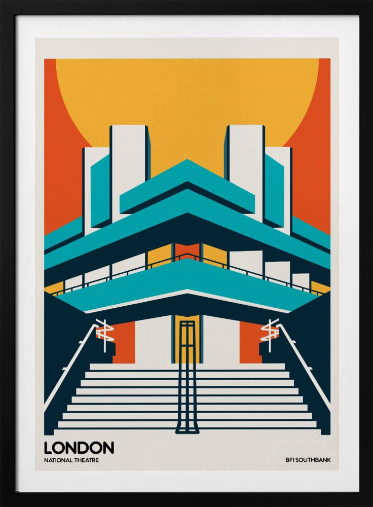 London BFI Southbank Brutalist Architecture - Poster / Art Print