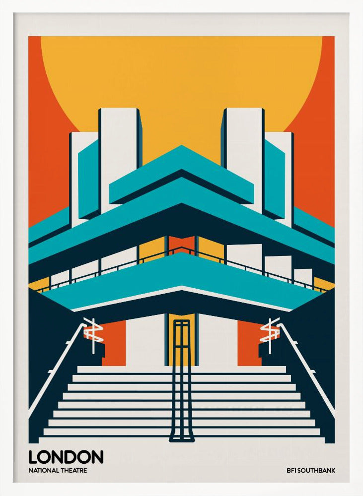 London BFI Southbank Brutalist Architecture - Poster / Art Print