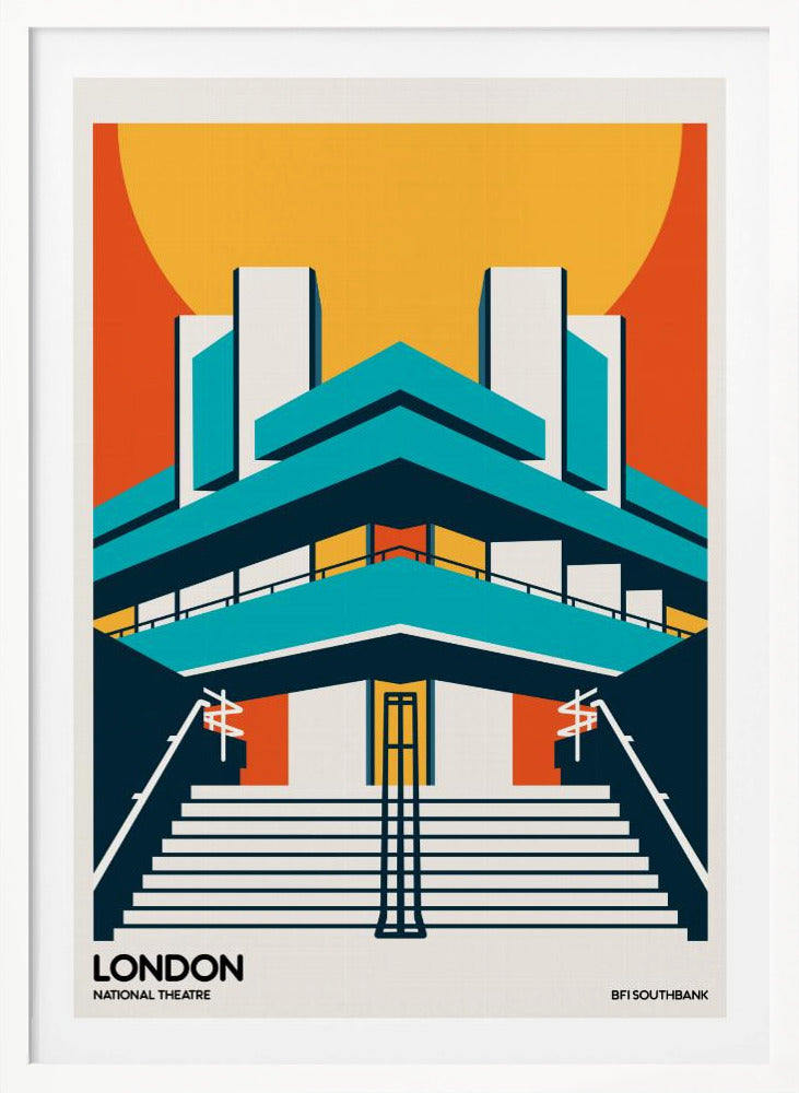 London BFI Southbank Brutalist Architecture - Poster / Art Print