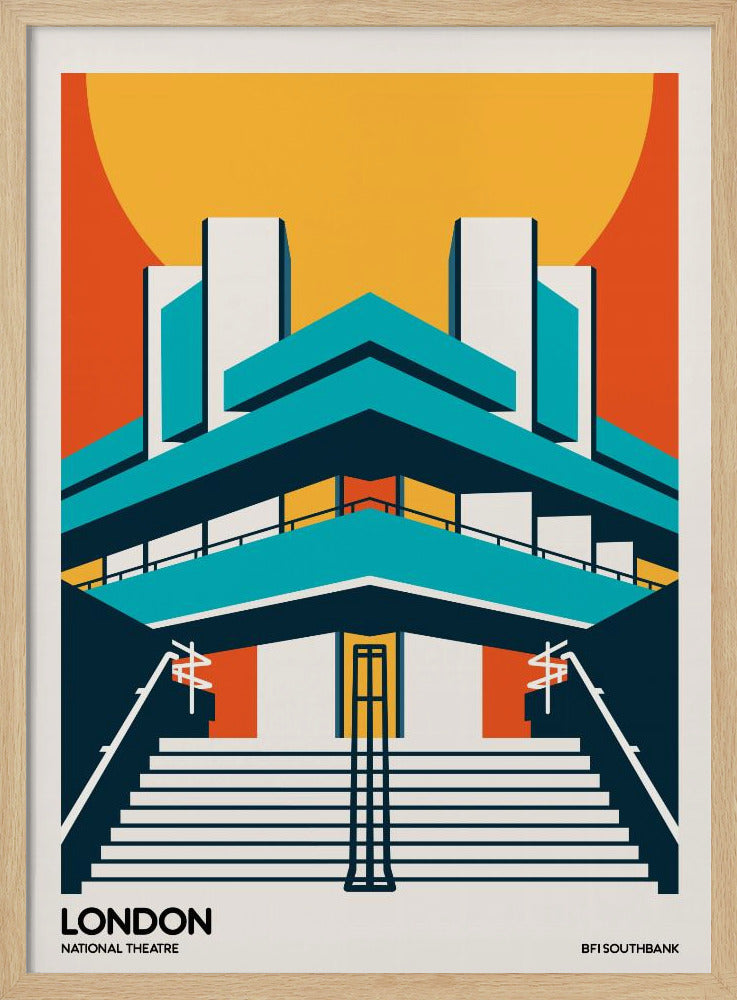 London BFI Southbank Brutalist Architecture - Poster / Art Print