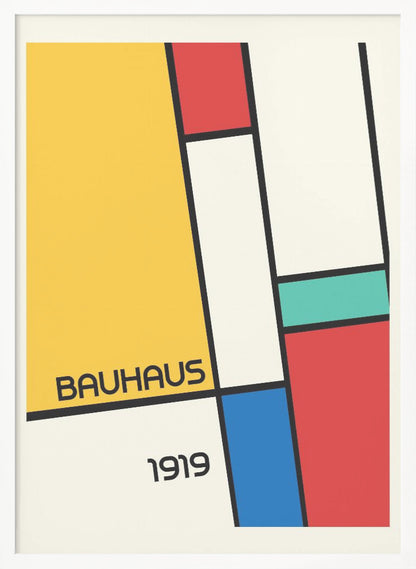 Bauhaus Geometric Design Retro - Poster / Art Print