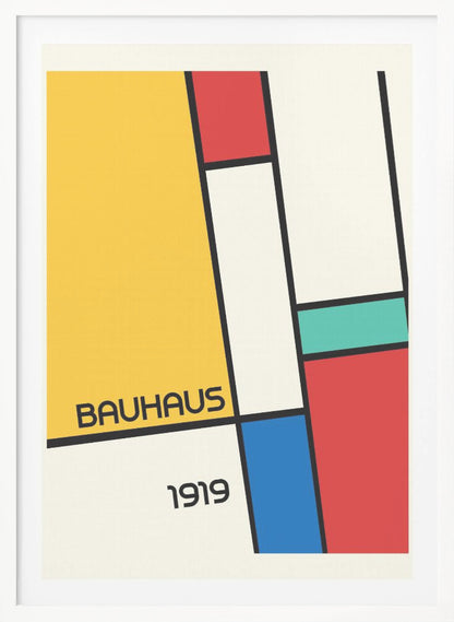 Bauhaus Geometric Design Retro - Poster / Art Print