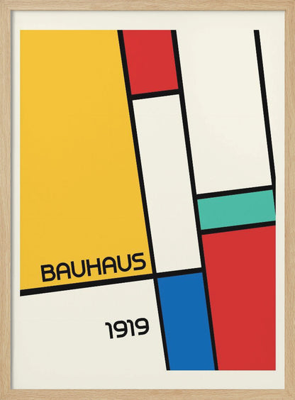 Bauhaus Geometric Design Retro - Poster / Art Print