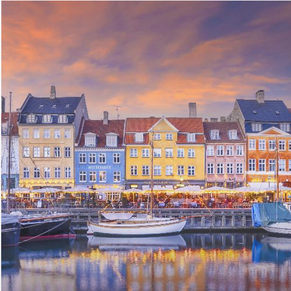 COPENHAGEN Charming Evening Mood at Nyhavn - Poster / Art Print