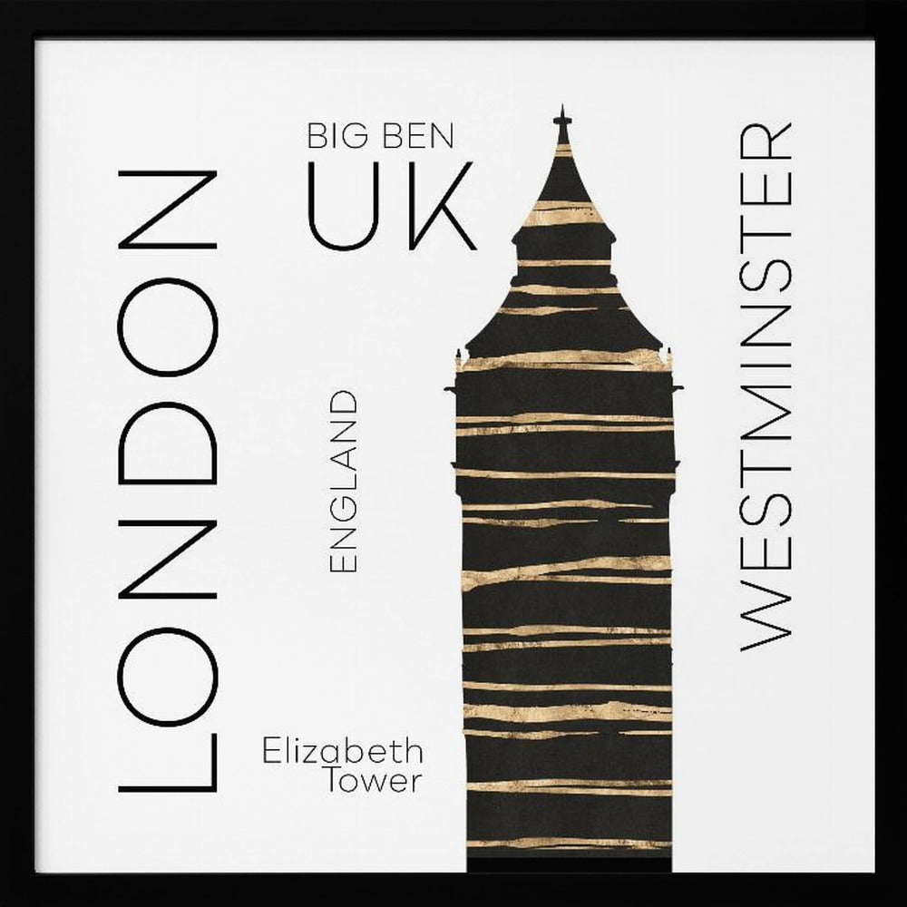 Urban Art LONDON Big Ben - Poster / Art Print