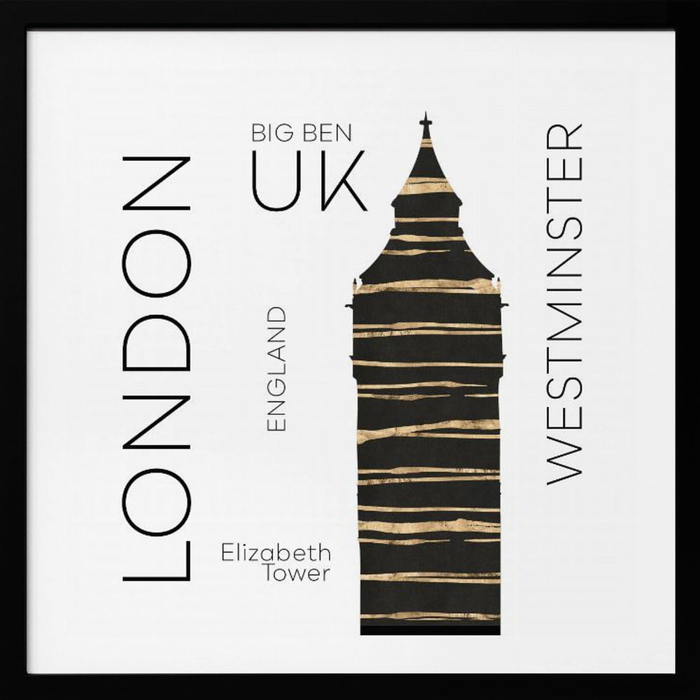 Urban Art LONDON Big Ben - Poster / Art Print