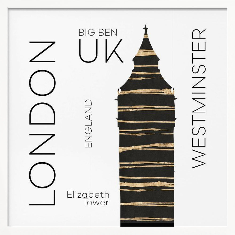 Urban Art LONDON Big Ben - Poster / Art Print