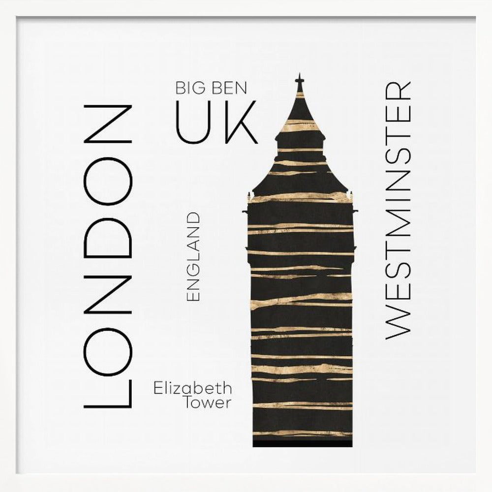 Urban Art LONDON Big Ben - Poster / Art Print