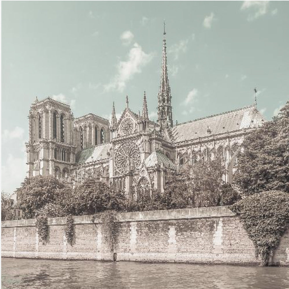 PARIS Cathedral Notre-Dame | urban vintage style - Poster / Art Print