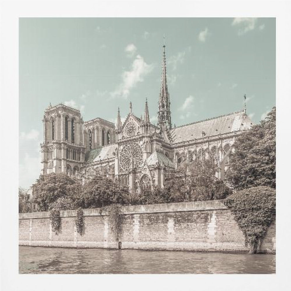 PARIS Cathedral Notre-Dame | urban vintage style - Poster / Art Print