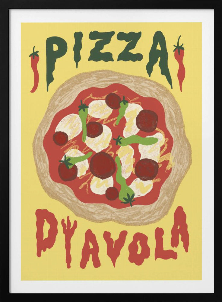 Pizza Diavola - Poster / Art Print