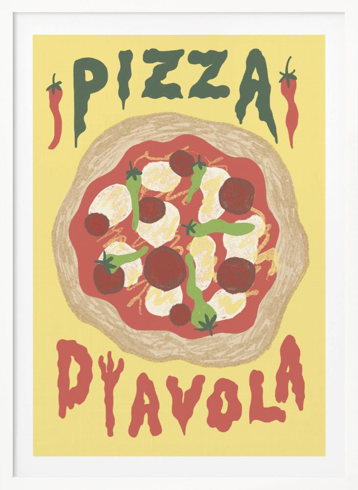 Pizza Diavola - Poster / Art Print