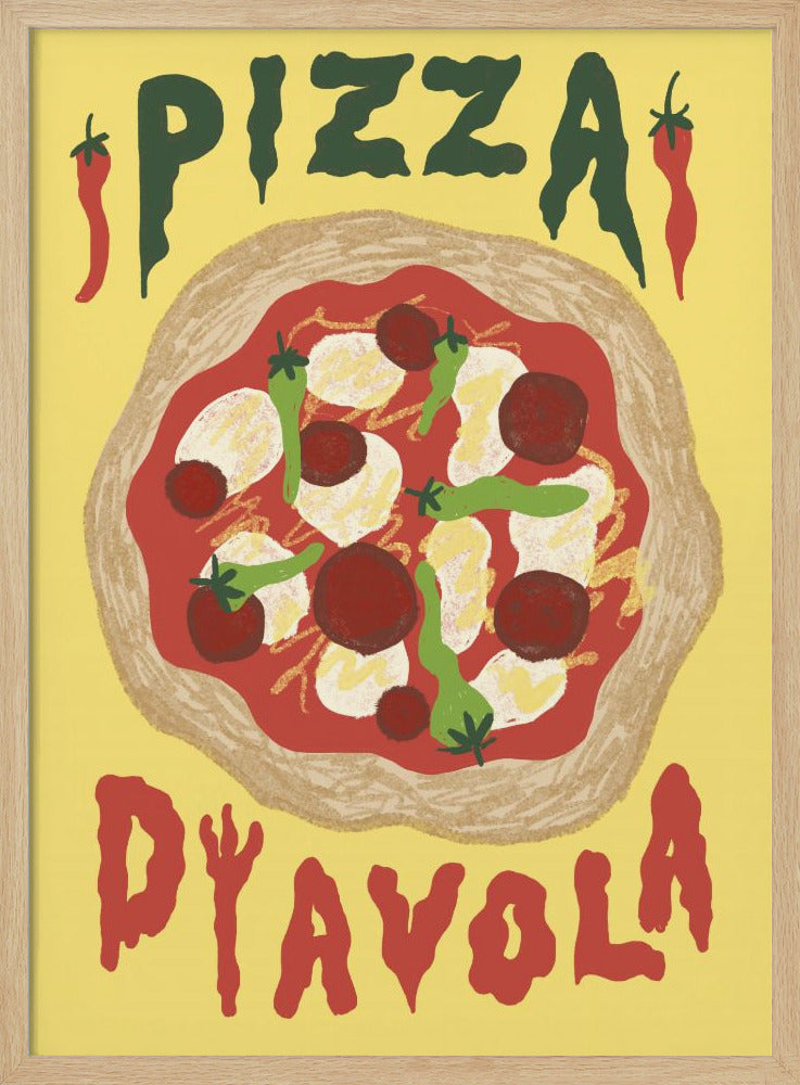 Pizza Diavola - Poster / Art Print