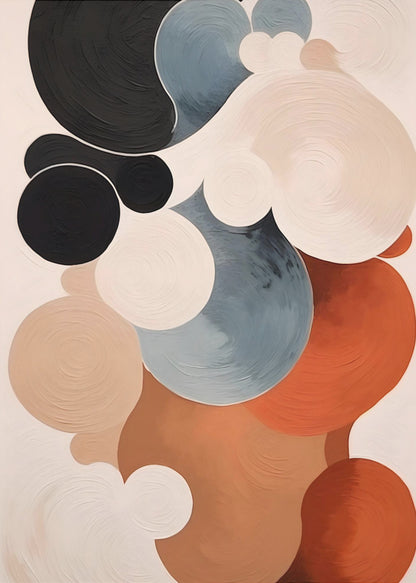 Abstract Clouds No 1 art print featuring soft, swirling colors resembling a cloudy sky. Poster