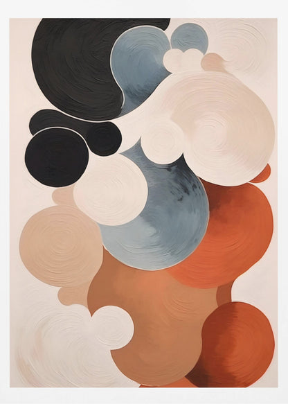 Abstract Clouds No 1 art print featuring soft, swirling colors resembling a cloudy sky. Poster