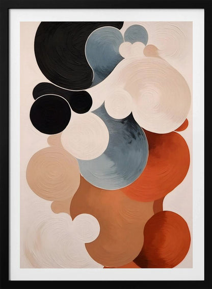 Abstract Clouds No 1 art print featuring soft, swirling colors resembling a cloudy sky. Poster