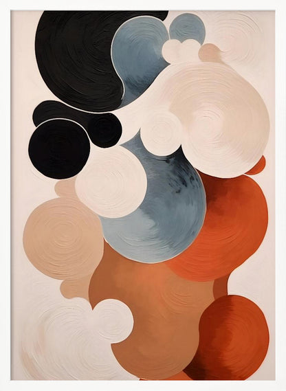 Abstract Clouds No 1 art print featuring soft, swirling colors resembling a cloudy sky. Poster