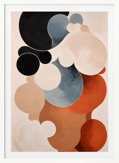 Abstract Clouds No 1 art print featuring soft, swirling colors resembling a cloudy sky. Poster