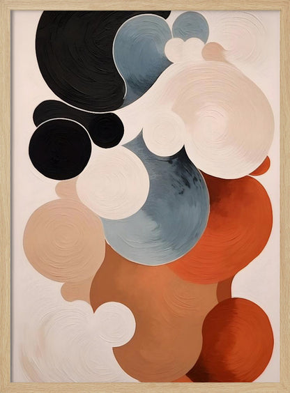 Abstract Clouds No 1 art print featuring soft, swirling colors resembling a cloudy sky. Poster