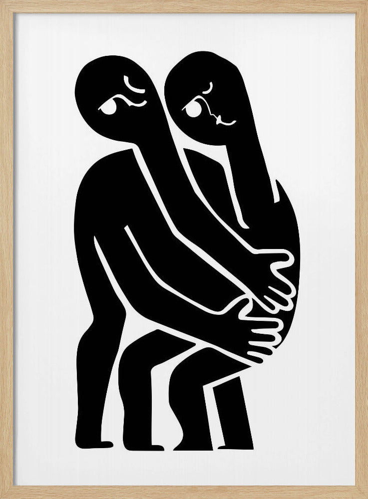 Abstract Hug No 1 - Poster / Art Print