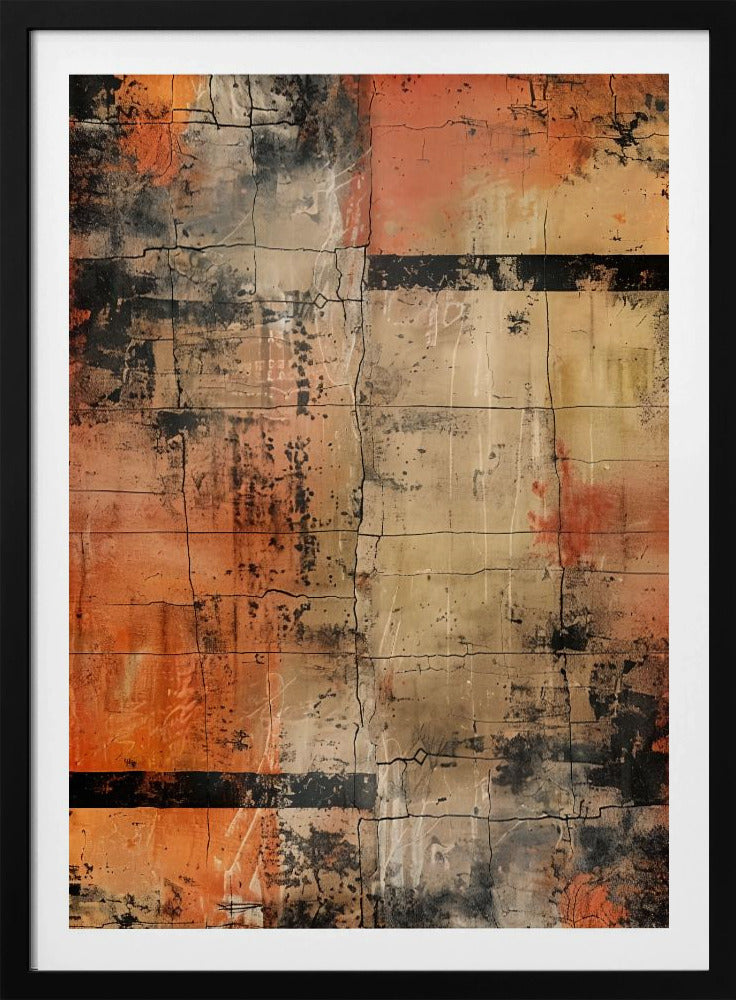 Abstract Cracks No 1 - Poster / Art Print