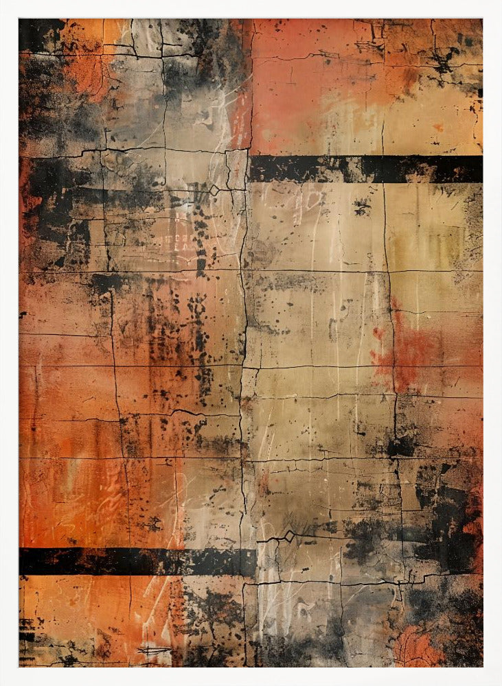 Abstract Cracks No 1 - Poster / Art Print