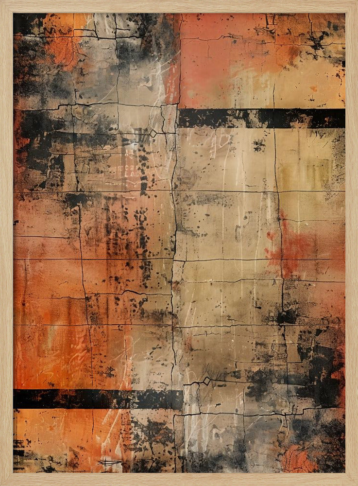 Abstract Cracks No 1 - Poster / Art Print