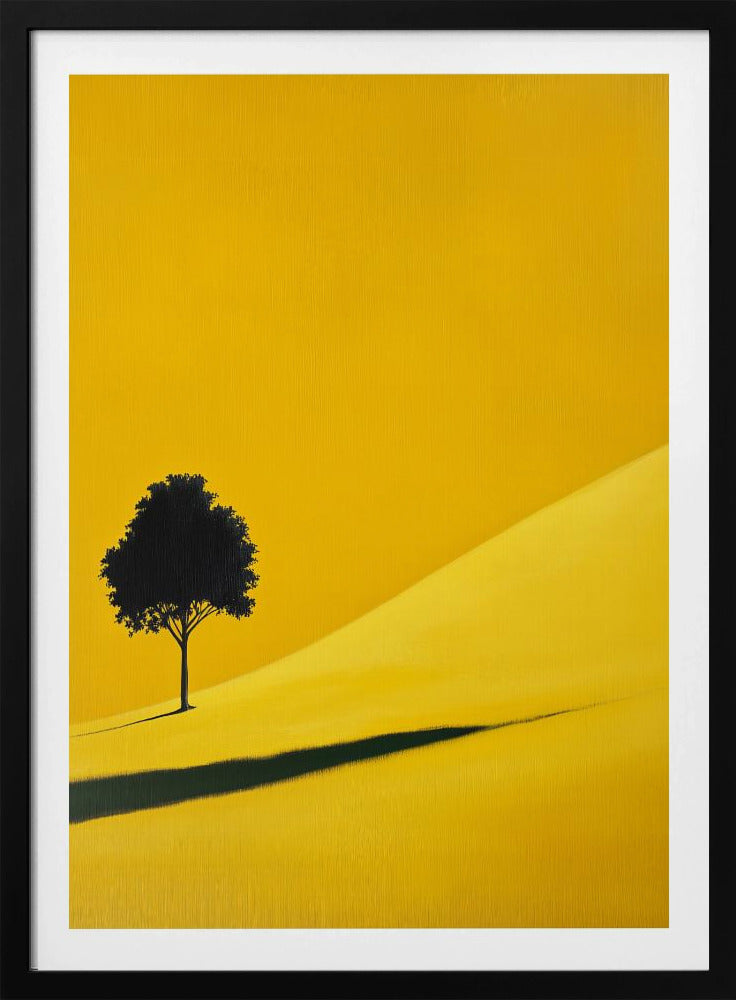 Yellow Field Tree - Poster / Art Print