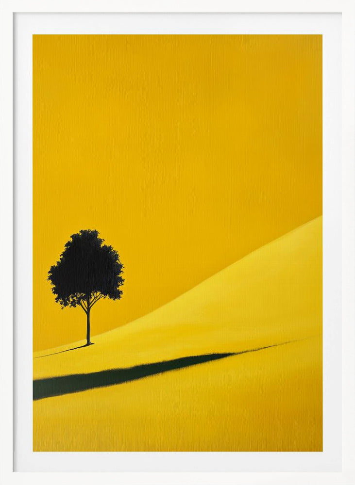 Yellow Field Tree - Poster / Art Print