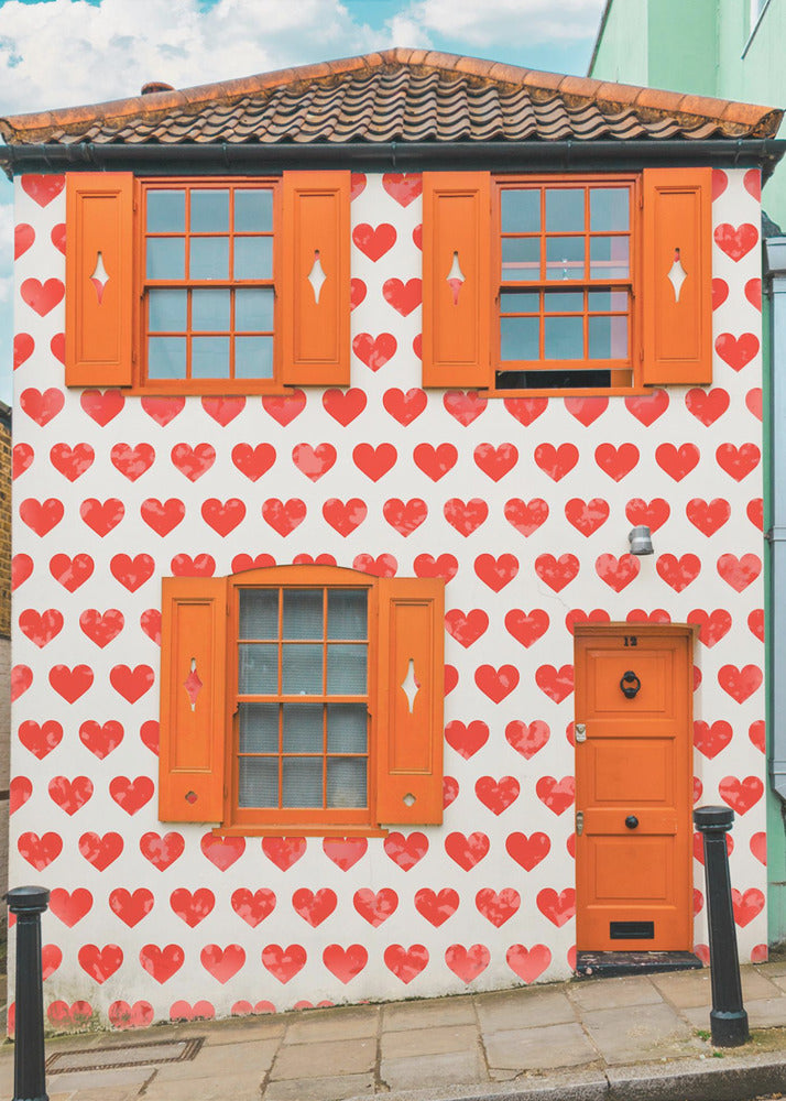 Valentines Day House - Poster / Art Print