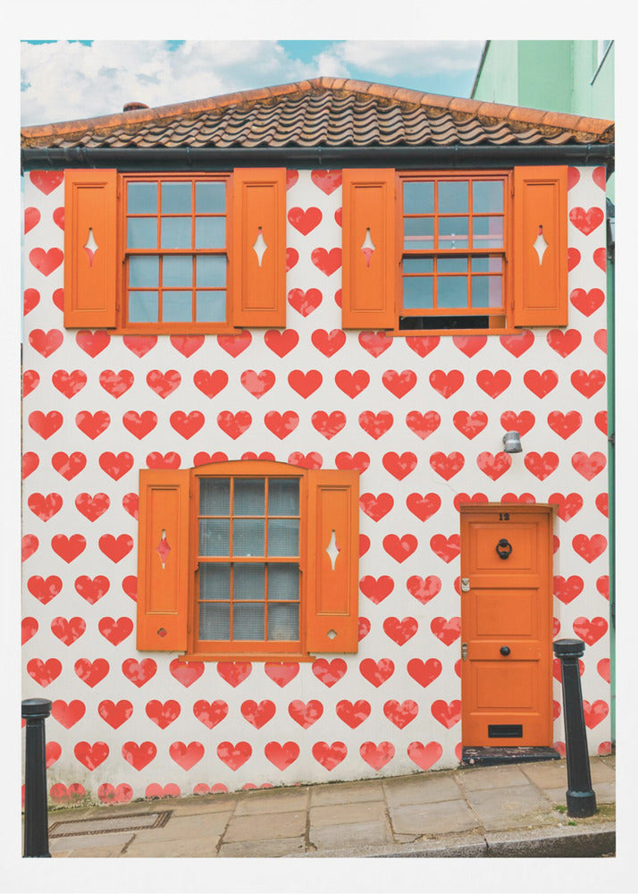 Valentines Day House - Poster / Art Print