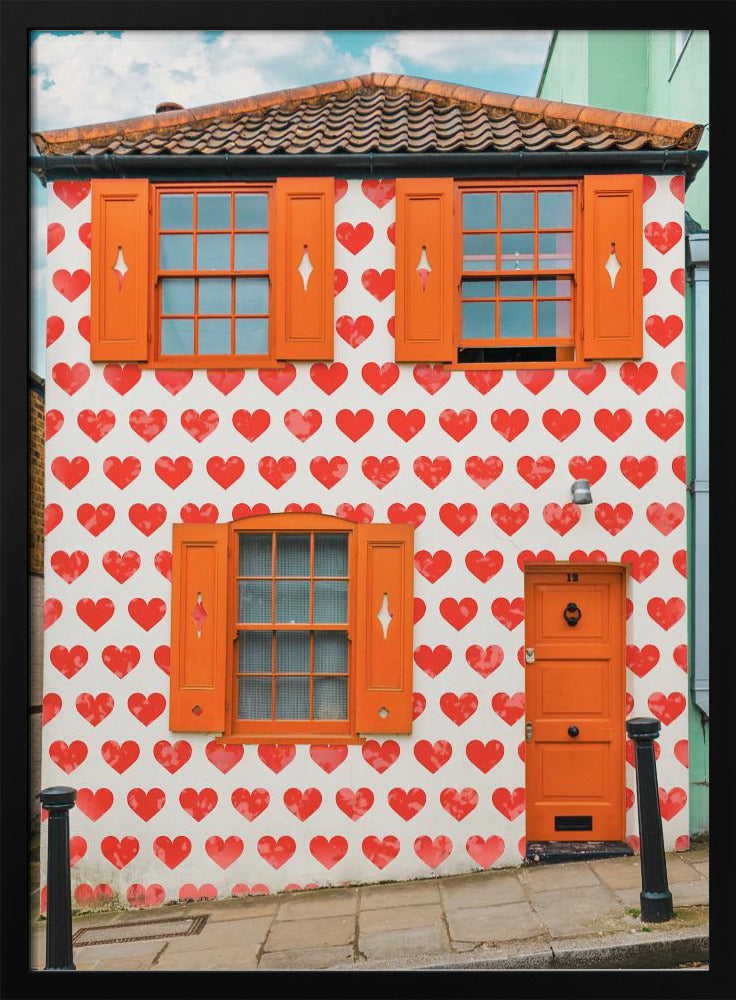 Valentines Day House - Poster / Art Print