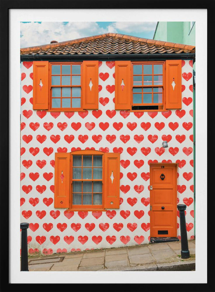 Valentines Day House - Poster / Art Print