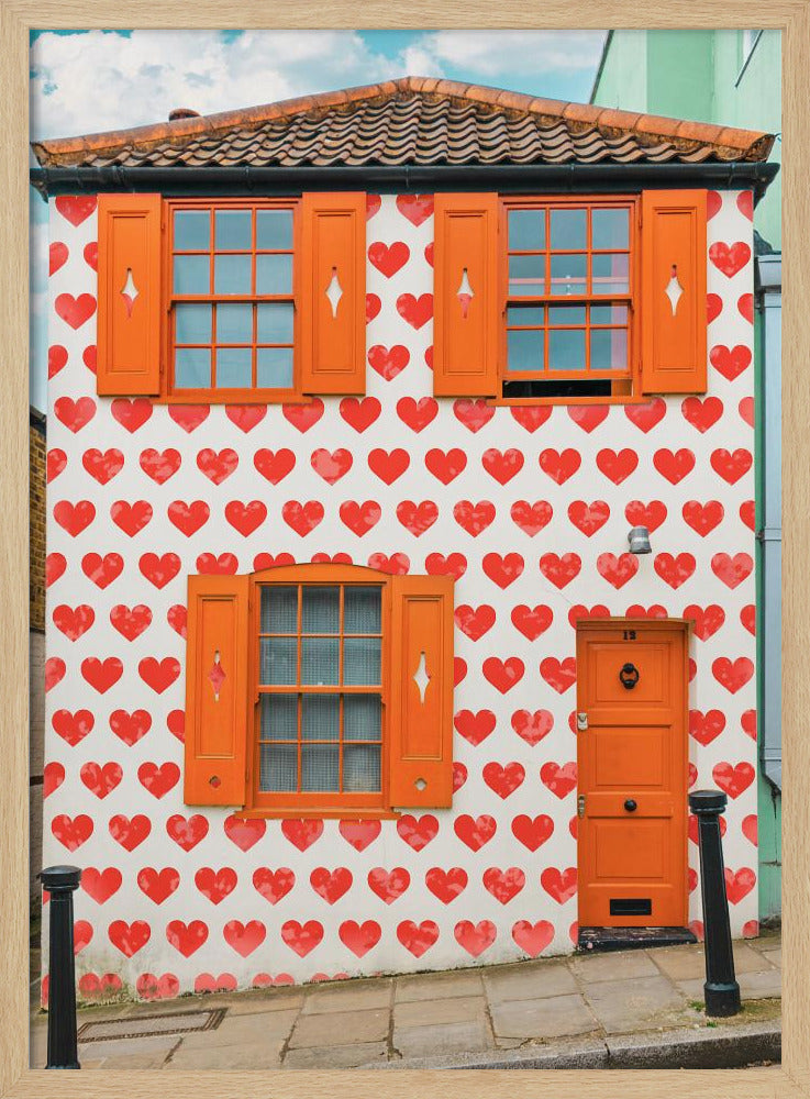 Valentines Day House - Poster / Art Print