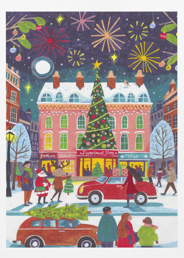 Christmas in the City - Poster / Art Print