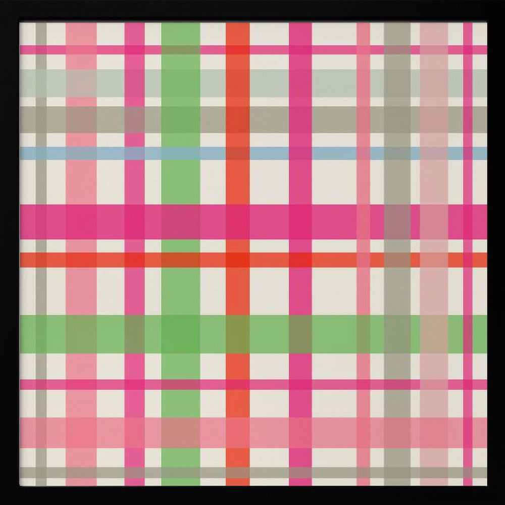 X-Mas Winter tartan pattern - Poster / Art Print