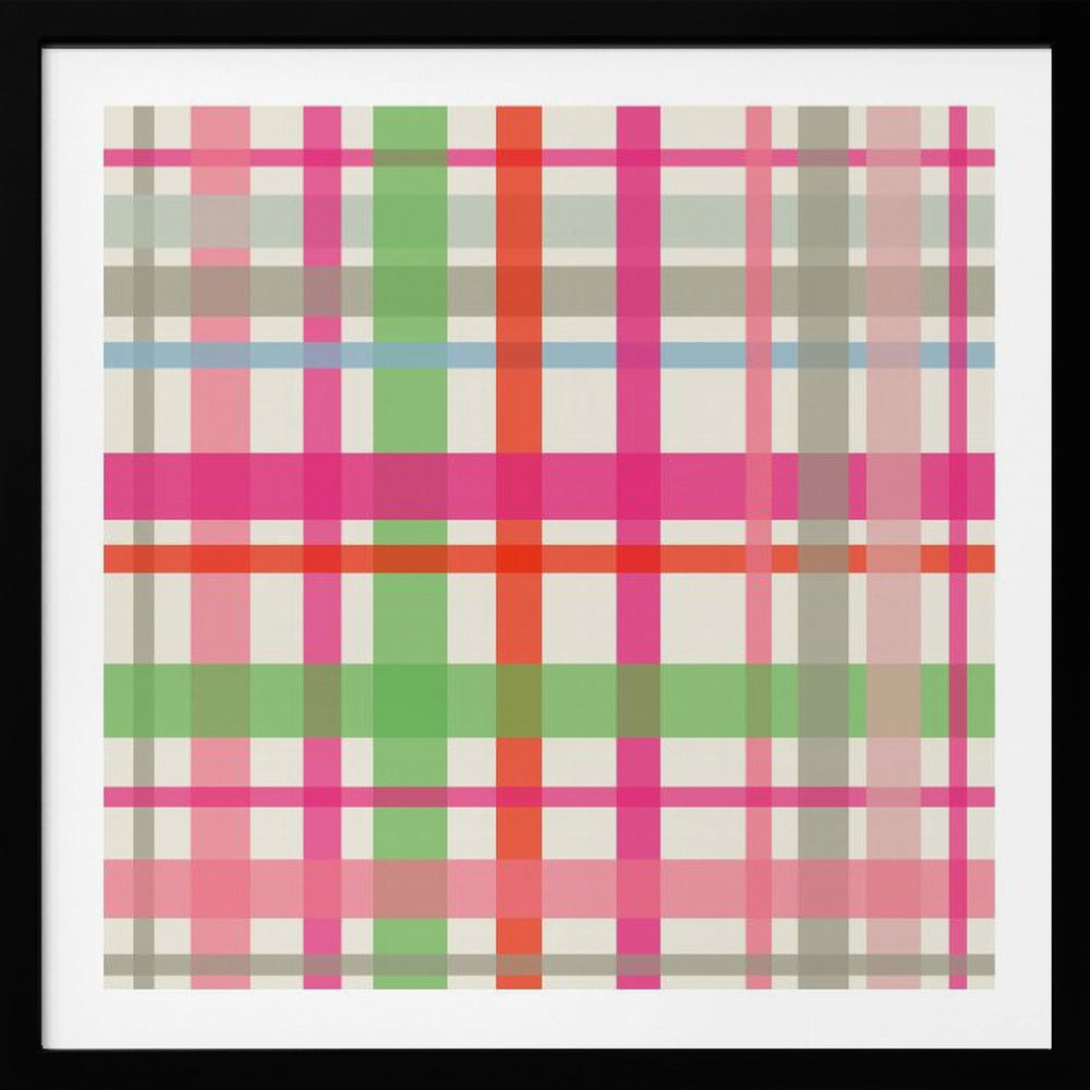 X-Mas Winter tartan pattern - Poster / Art Print