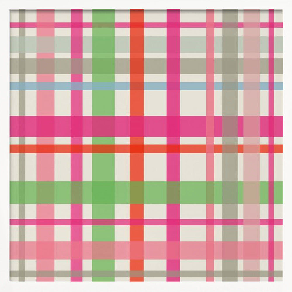 X-Mas Winter tartan pattern - Poster / Art Print