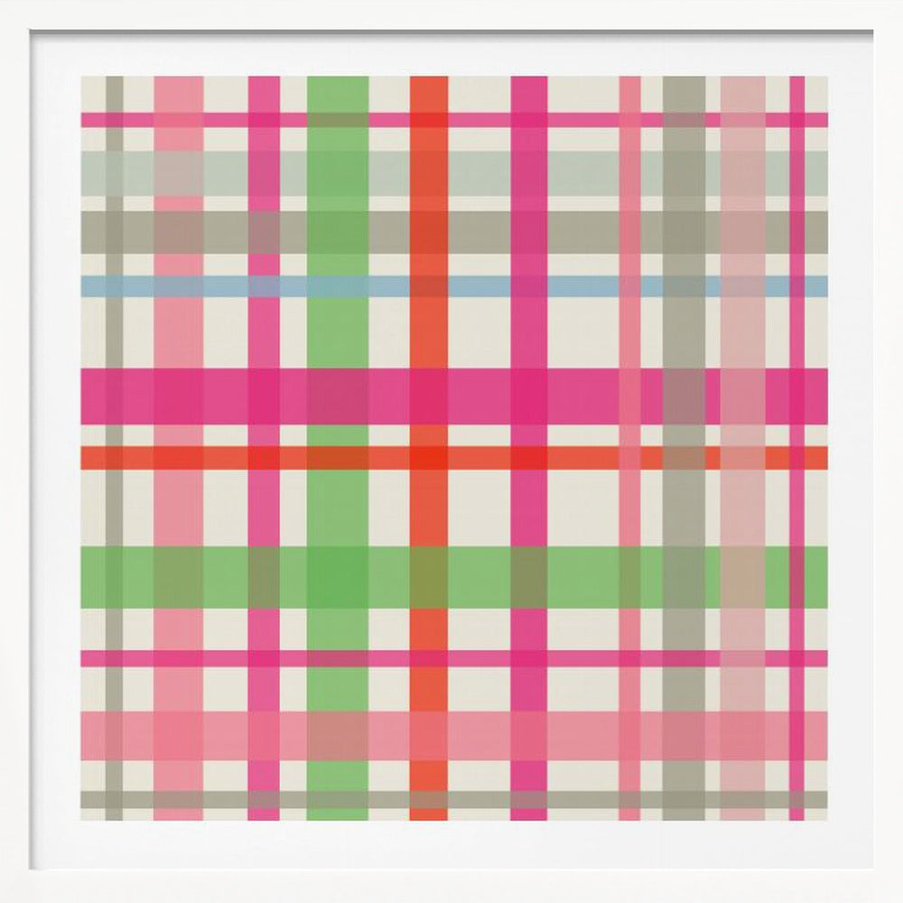 X-Mas Winter tartan pattern - Poster / Art Print