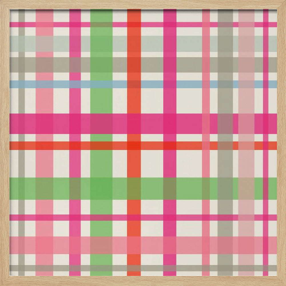 X-Mas Winter tartan pattern - Poster / Art Print