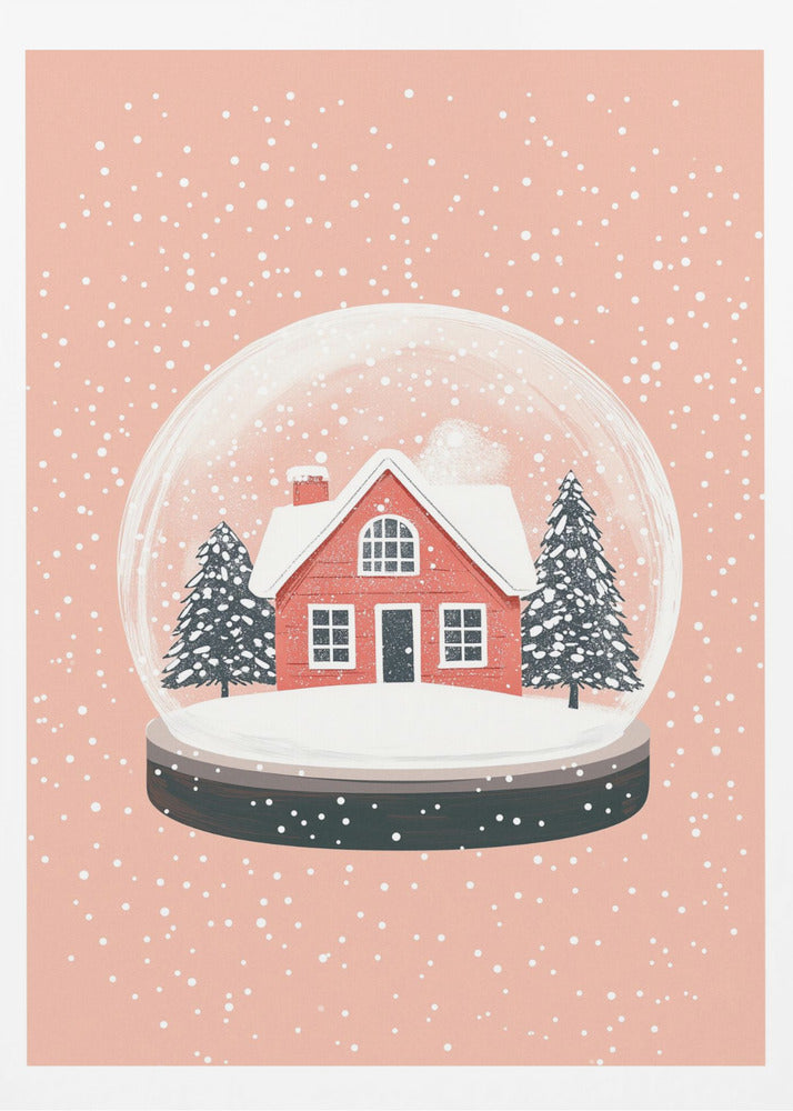 Christmas Ornament Glass Illustration - Poster / Art Print