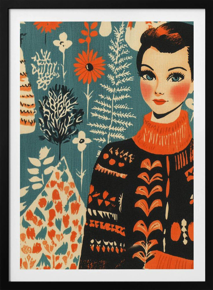 Vintage Mag Knitted Sweater - Poster / Art Print