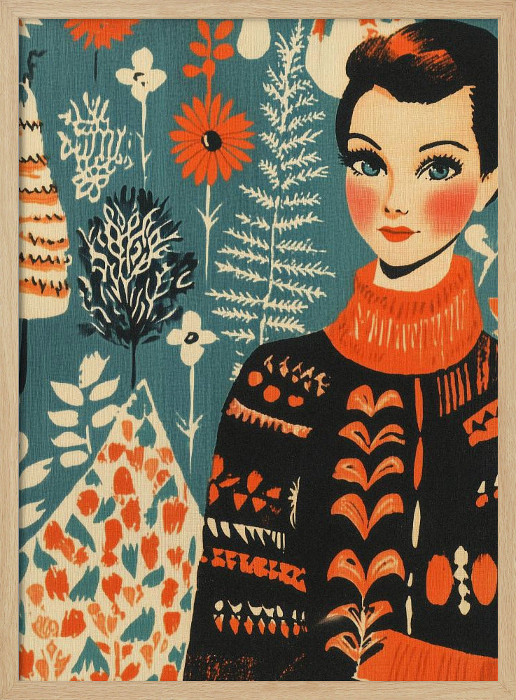 Vintage Mag Knitted Sweater - Poster / Art Print