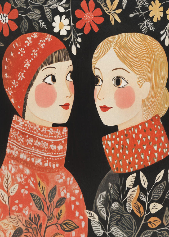 Vintage Style Mag Women Knittwear - Poster / Art Print