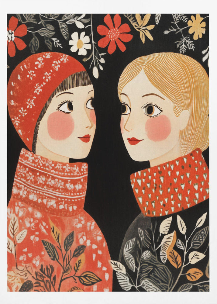 Vintage Style Mag Women Knittwear - Poster / Art Print