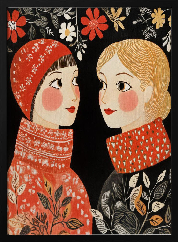 Vintage Style Mag Women Knittwear - Poster / Art Print