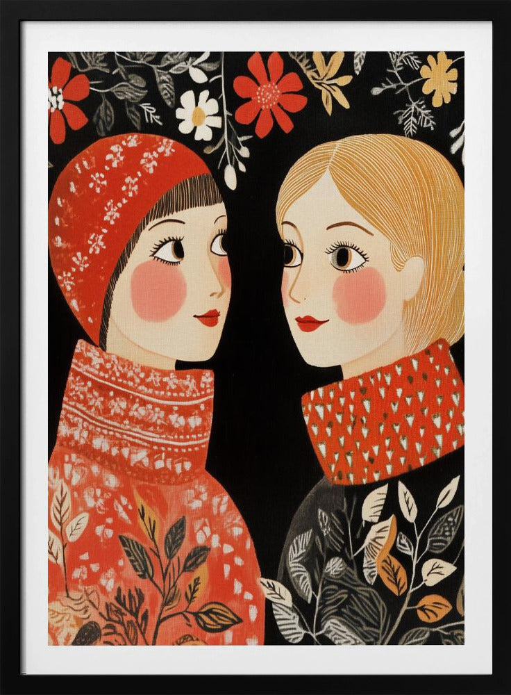 Vintage Style Mag Women Knittwear - Poster / Art Print