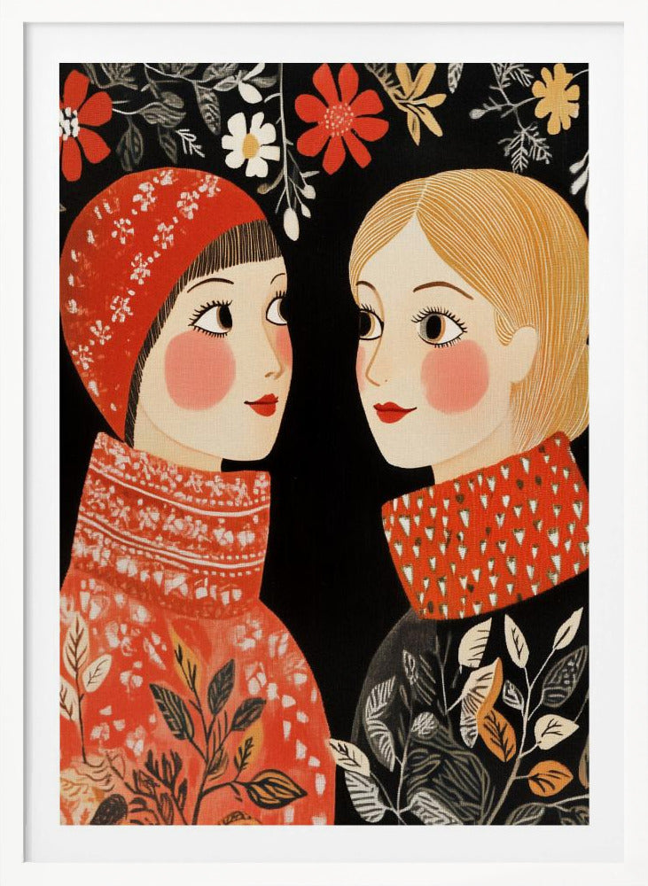 Vintage Style Mag Women Knittwear - Poster / Art Print