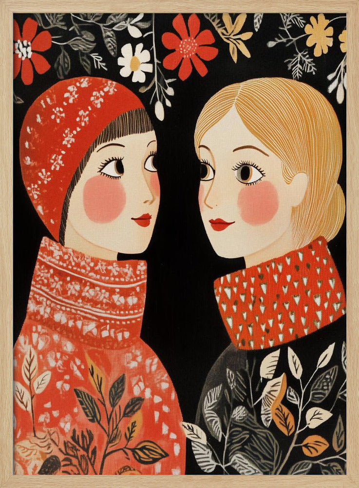 Vintage Style Mag Women Knittwear - Poster / Art Print