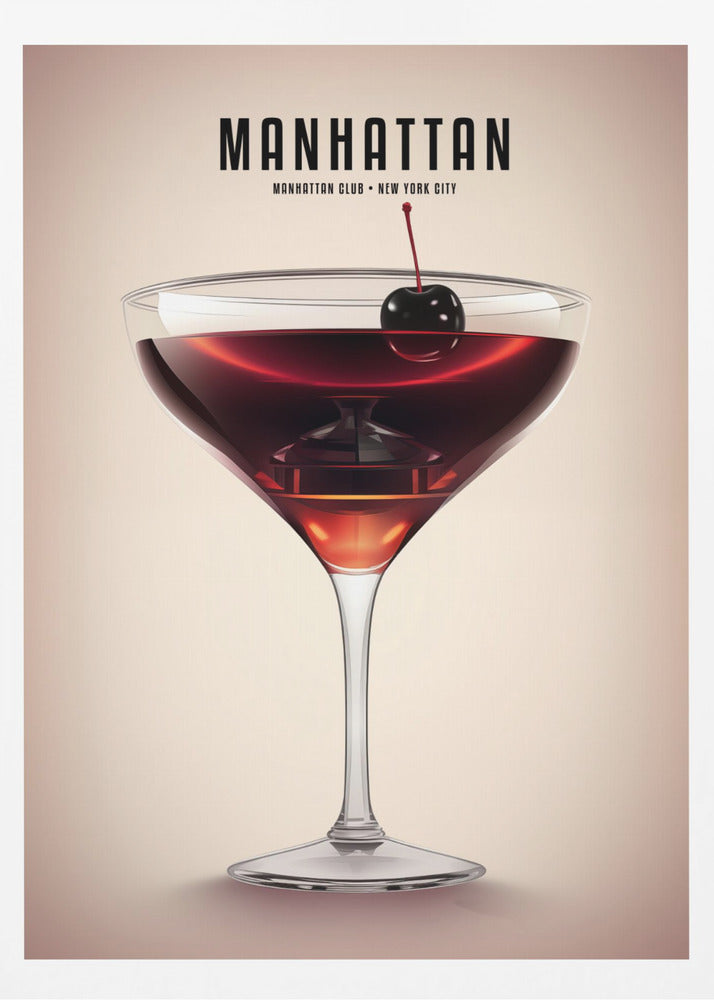 Manhattan Cocktail - Poster / Art Print